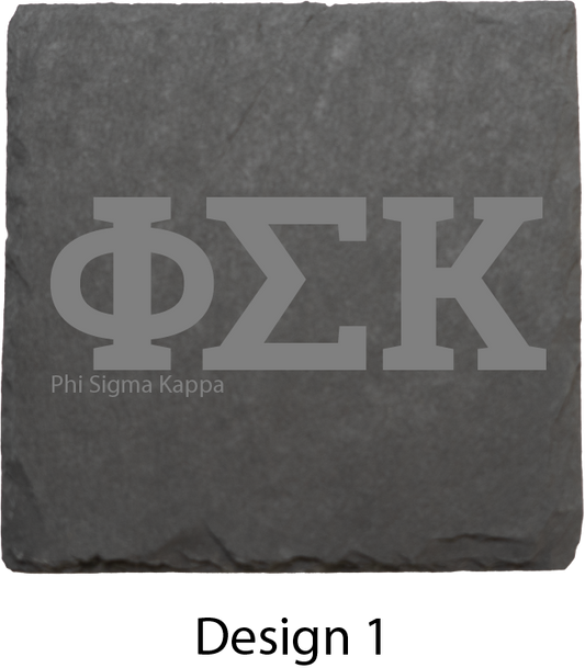 Phi Sigma Kappa Stone Coasters - 4-Pack