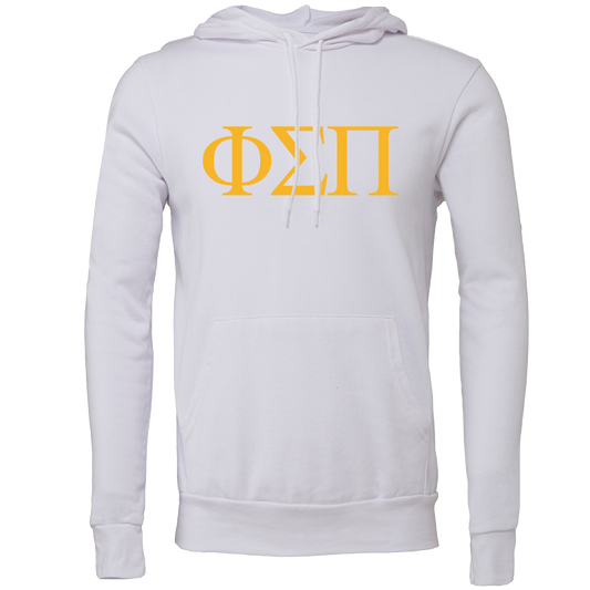 Phi Sigma Pi Embroidered Lettered Hooded Sweatshirts