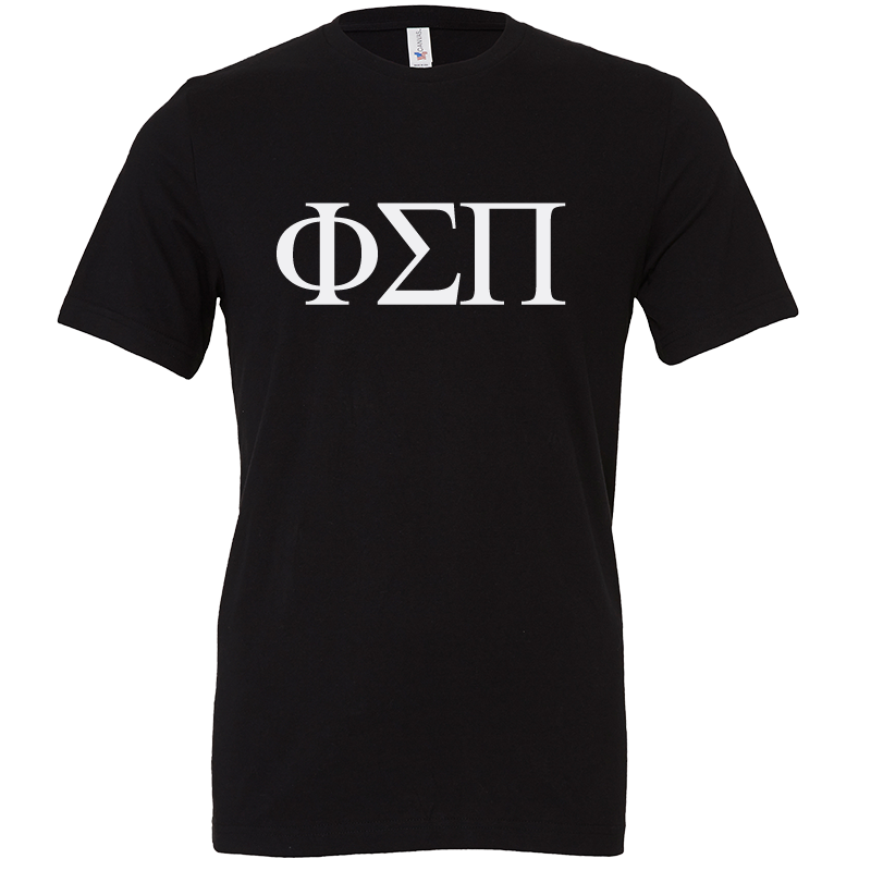 Phi Sigma Pi Lettered Short Sleeve T-Shirts