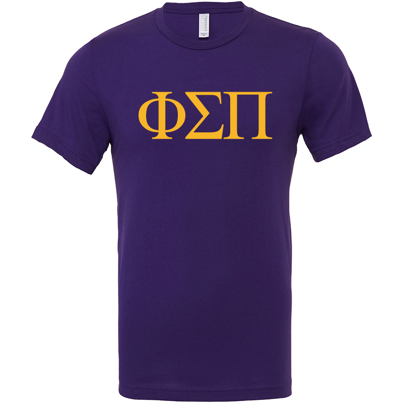 Phi Sigma Pi Lettered Short Sleeve T-Shirts
