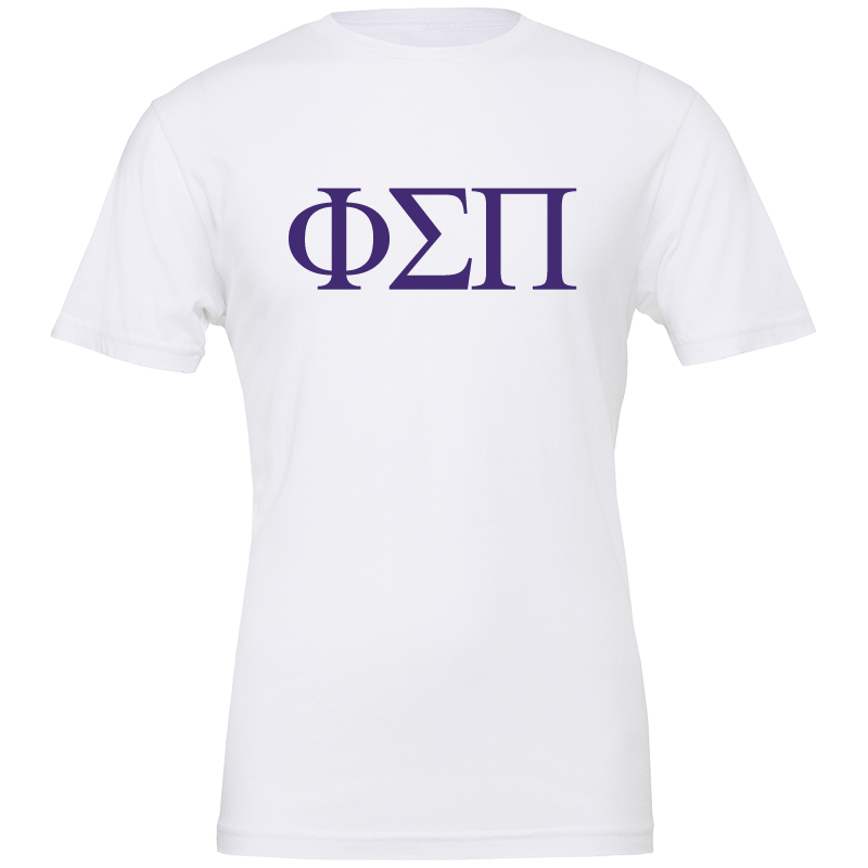 Phi Sigma Pi Lettered Short Sleeve T-Shirts