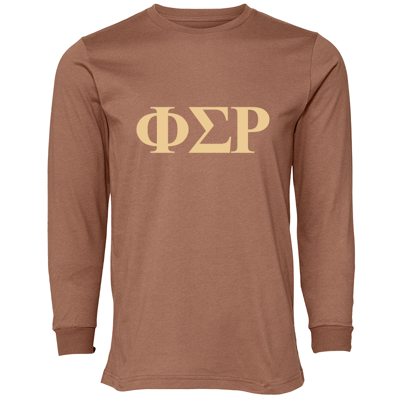 Phi Sigma Rho Lettered Long Sleeve T-Shirts