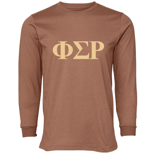 Phi Sigma Rho Lettered Long Sleeve T-Shirts