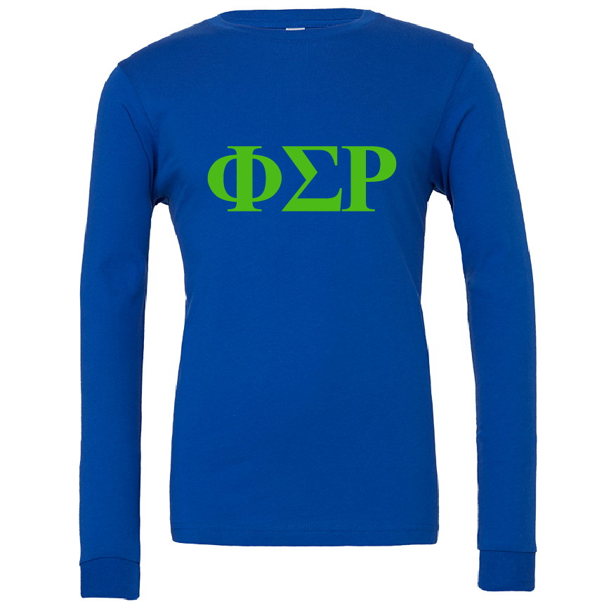 Phi Sigma Rho Lettered Long Sleeve T-Shirts
