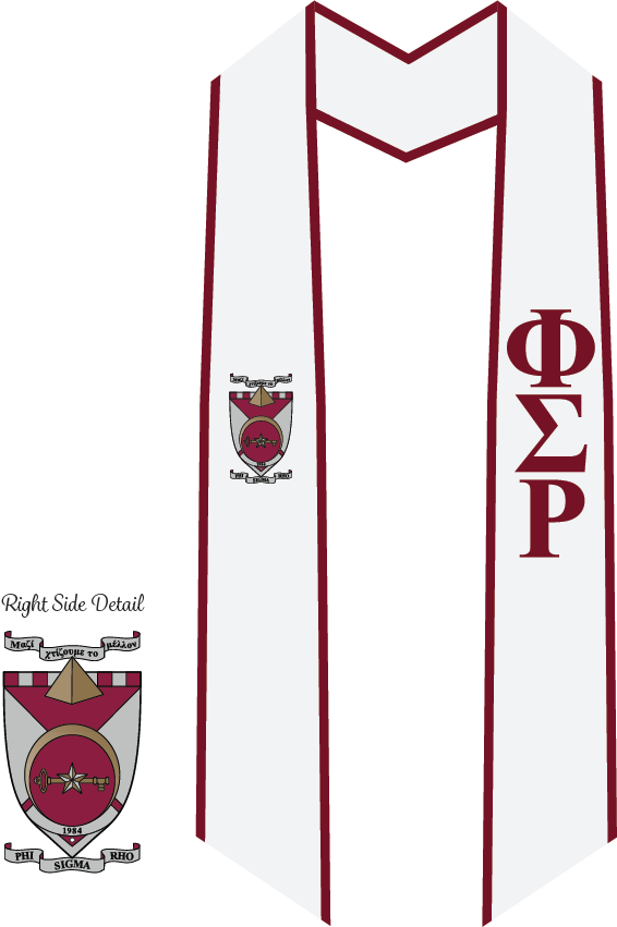 Phi Sigma Rho Graduation Stoles