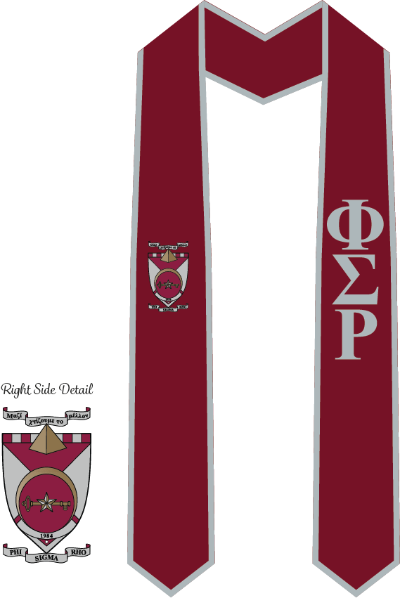 Phi Sigma Rho Graduation Stoles
