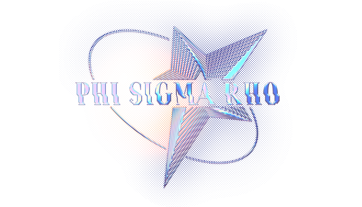 Phi Sigma Rho Pink Chrome Graphic Hoodie