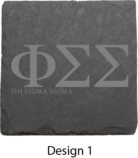 Phi Sigma Sigma Stone Coasters - 4-Pack