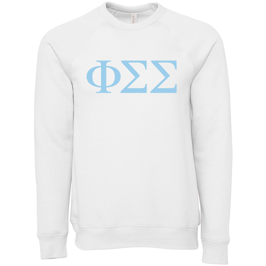 Phi Sigma Sigma Lettered Crewneck Sweatshirts