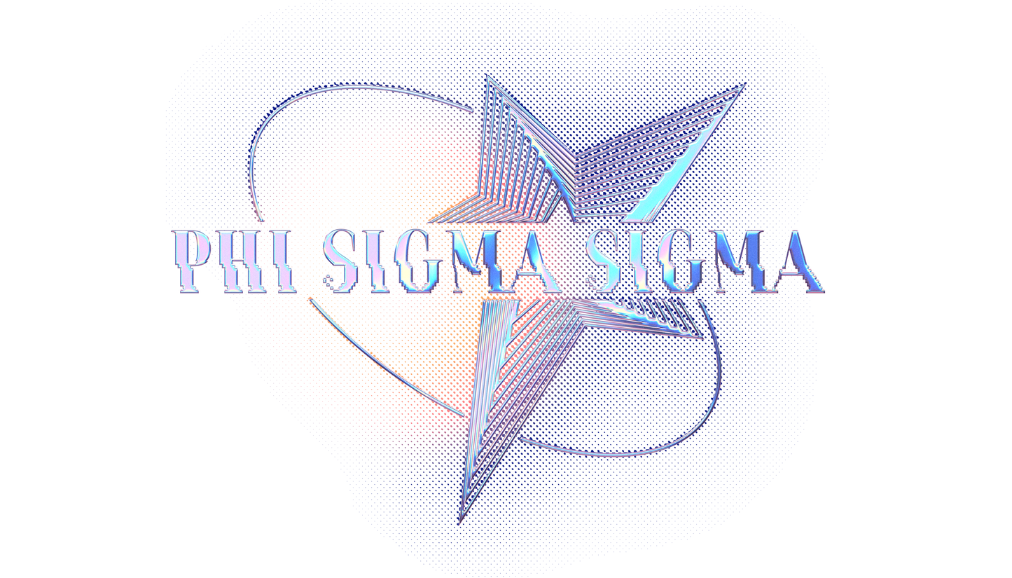 Phi Sigma Sigma Pink Chrome Graphic Hoodie