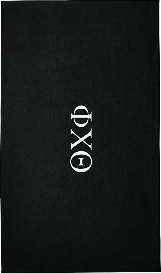 Phi Chi Theta Lettered Beach Towels
