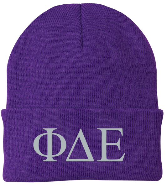 Phi Delta Epsilon Lettered Beanies