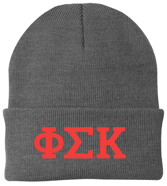 Phi Sigma Kappa Lettered Beanies