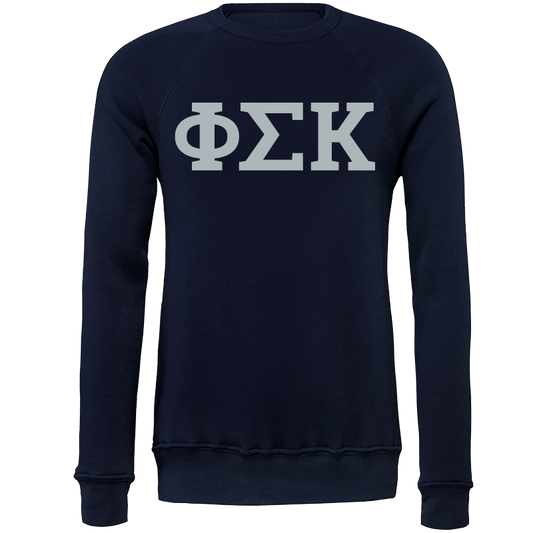Phi Sigma Kappa Lettered Crewneck Sweatshirts
