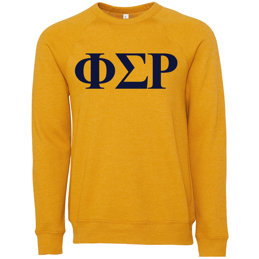 Phi Sigma Rho Embroidered Lettered Crewneck Sweatshirts