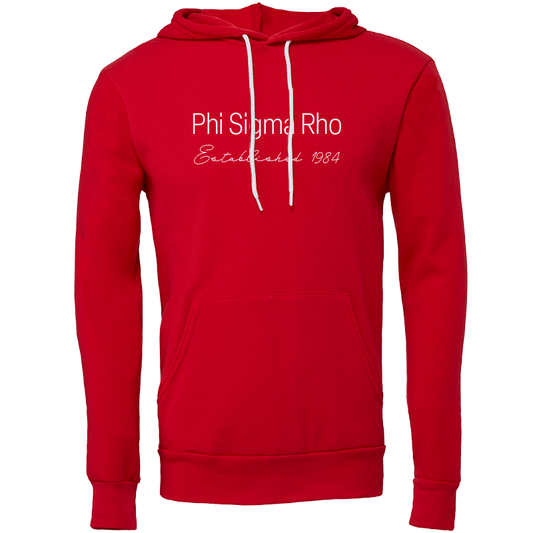 Phi Sigma Rho Embroidered Printed Name Hooded Sweatshirts