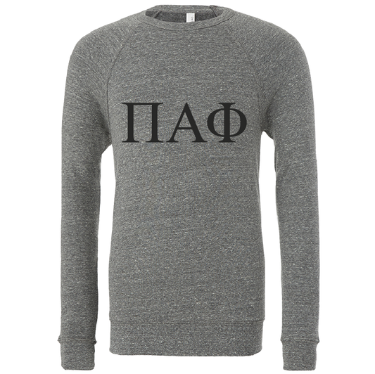 Pi Alpha Phi Lettered Crewneck Sweatshirts