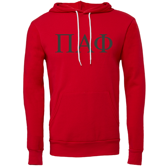 Pi Alpha Phi Lettered Hooded Sweatshirts