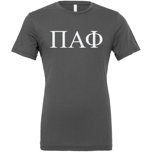 Pi Alpha Phi Lettered Short Sleeve T-Shirts