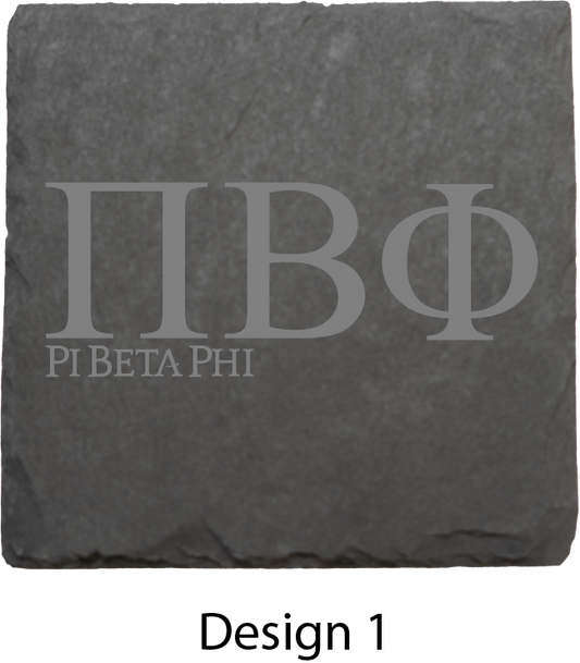 Pi Beta Phi Stone Coasters - 4-Pack