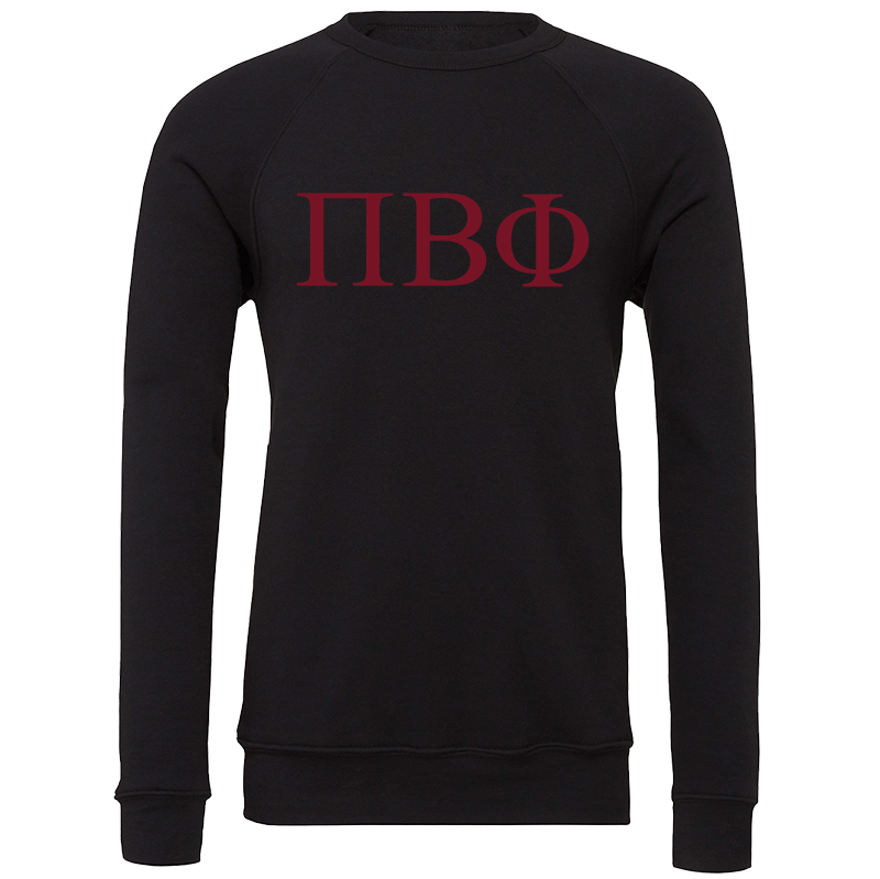 Pi Beta Phi Lettered Crewneck Sweatshirts