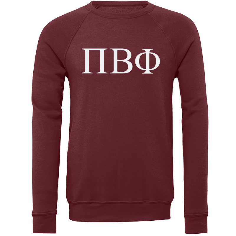 Pi Beta Phi Lettered Crewneck Sweatshirts