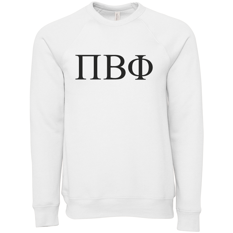 Pi Beta Phi Lettered Crewneck Sweatshirts