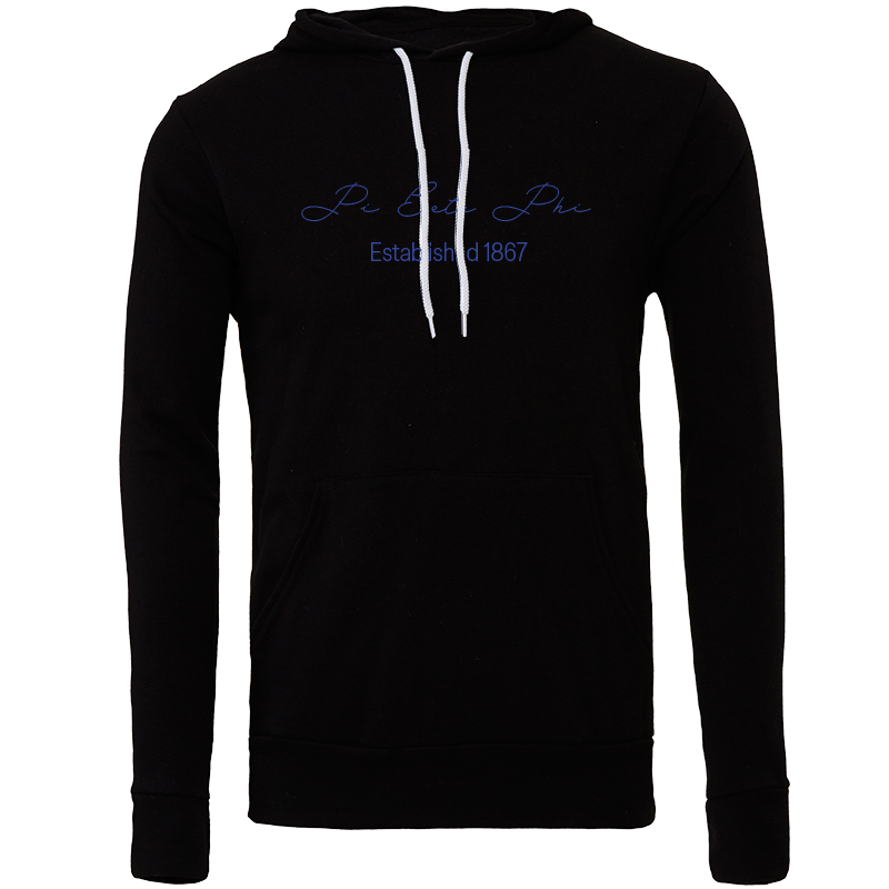Pi Beta Phi Embroidered Scripted Name Hooded Sweatshirts