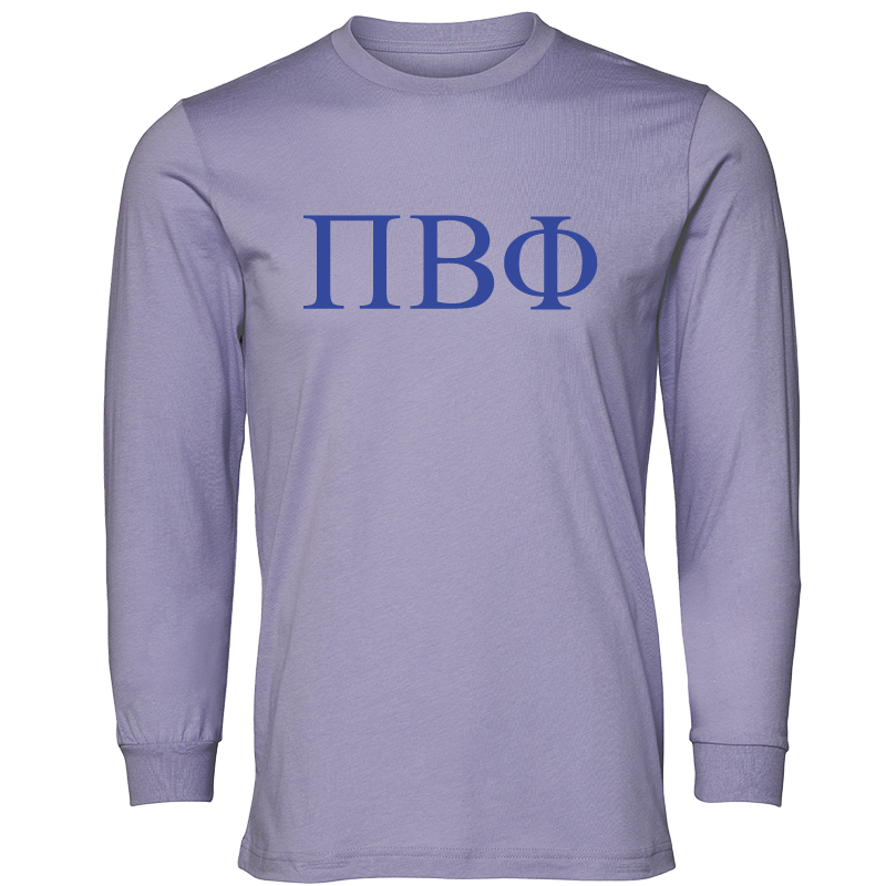 Pi Beta Phi Lettered Long Sleeve T-Shirts
