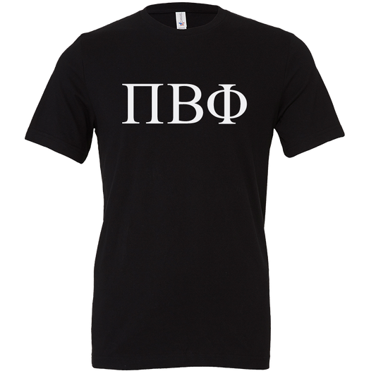 Pi Beta Phi Lettered Short Sleeve T-Shirts