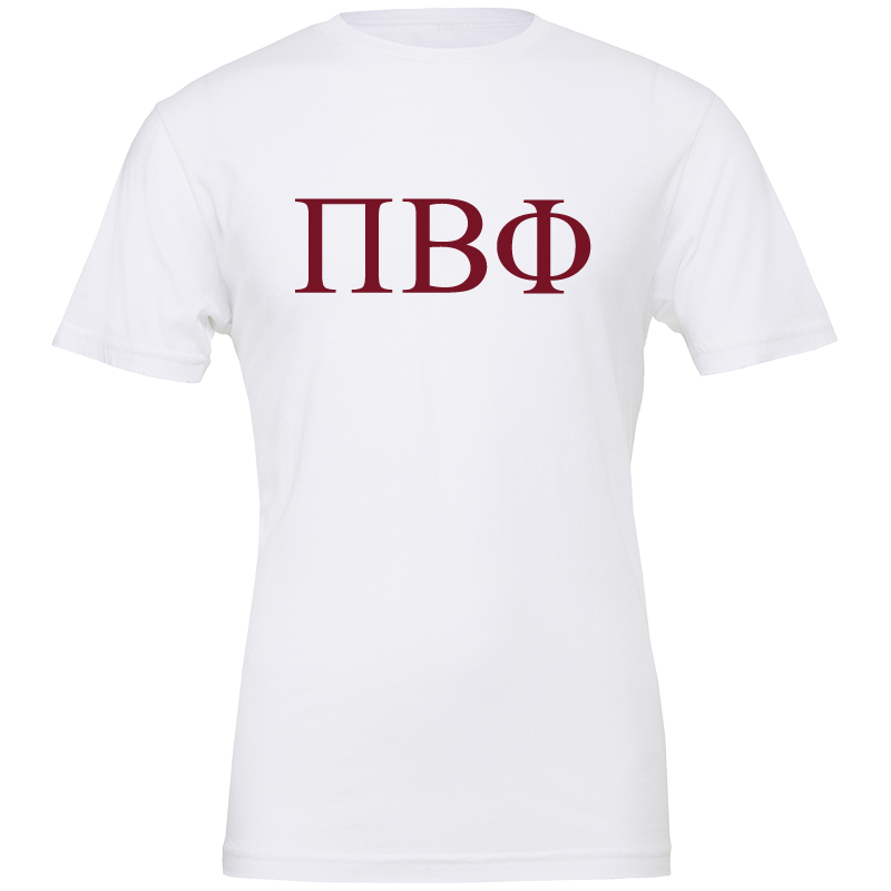 Pi Beta Phi Lettered Short Sleeve T-Shirts