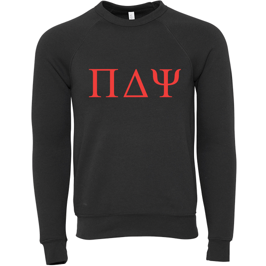 Pi Delta Psi Lettered Crewneck Sweatshirts