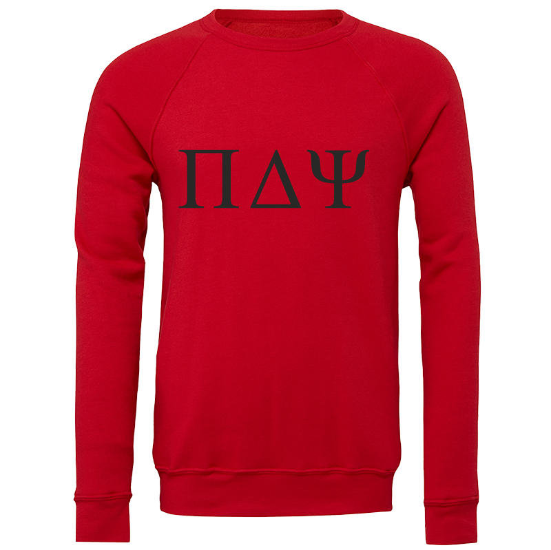 Pi Delta Psi Lettered Crewneck Sweatshirts