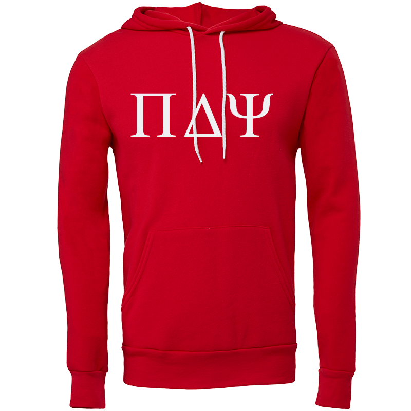 Pi Delta Psi Lettered Hooded Sweatshirts