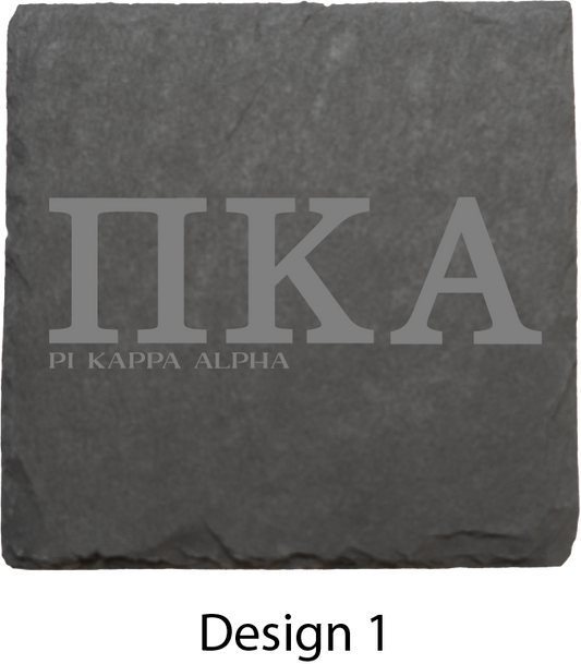 Pi Kappa Alpha (Oak Service Corporation) Stone Coasters - 4-Pack