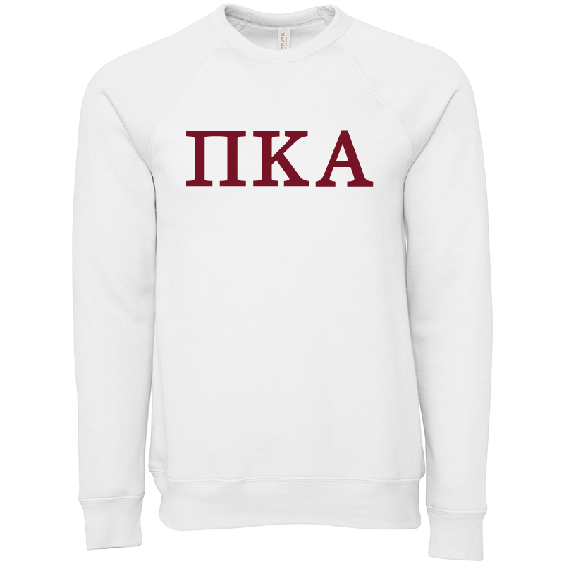 Pi Kappa Alpha Lettered Crewneck Sweatshirts