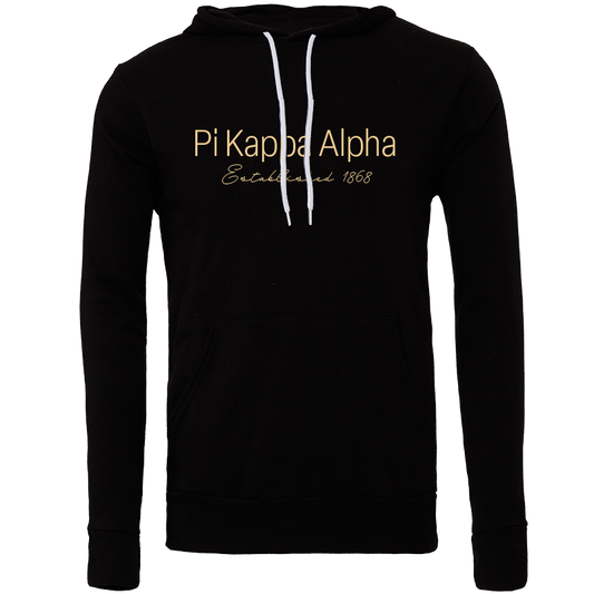 Pi Kappa Alpha Embroidered Printed Name Hooded Sweatshirts