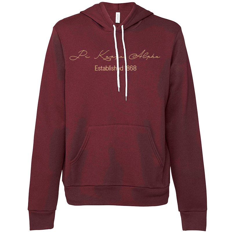 Pi Kappa Alpha Embroidered Scripted Name Hooded Sweatshirts