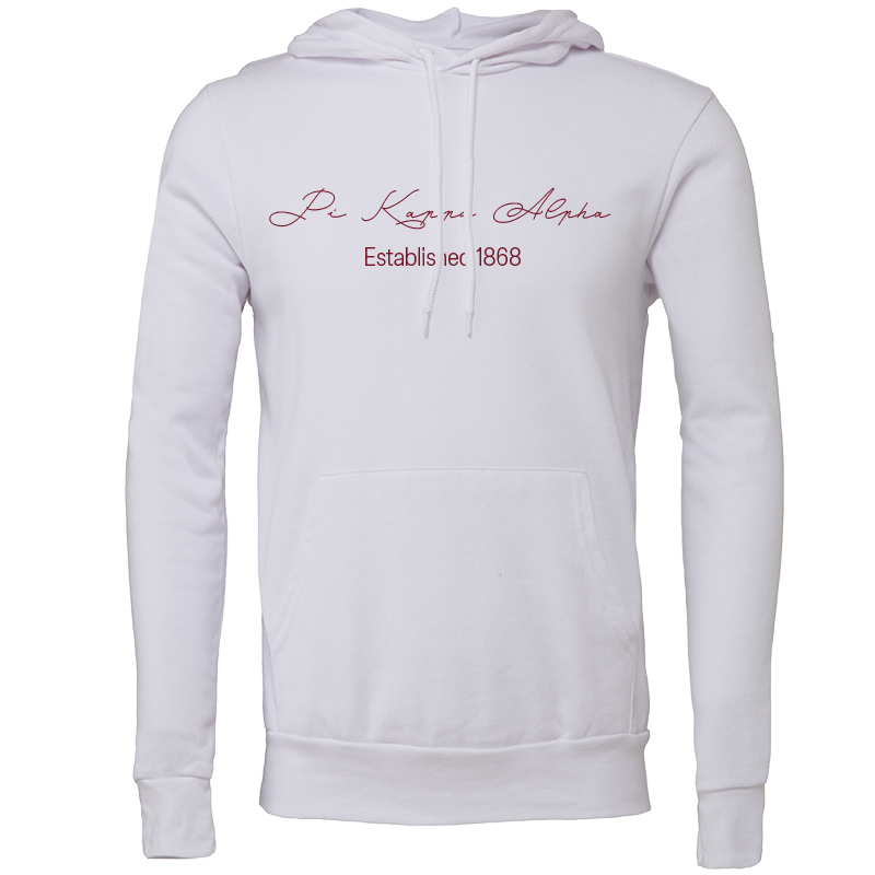 Pi Kappa Alpha Embroidered Scripted Name Hooded Sweatshirts