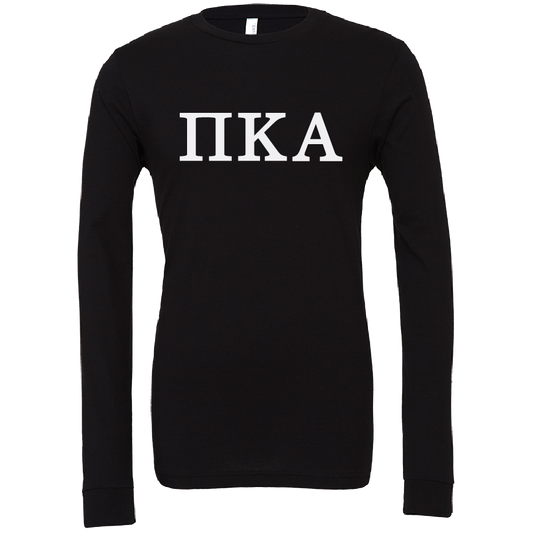Pi Kappa Alpha Lettered Long Sleeve T-Shirts