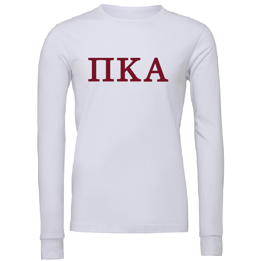 Pi Kappa Alpha Lettered Long Sleeve T-Shirts