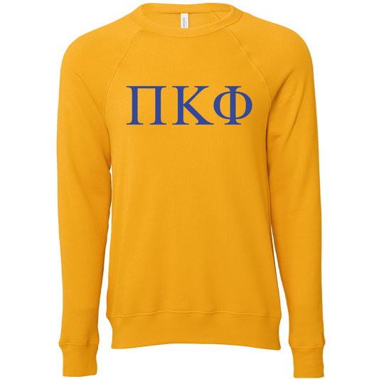 Pi Kappa Phi Embroidered Lettered Crewneck Sweatshirts