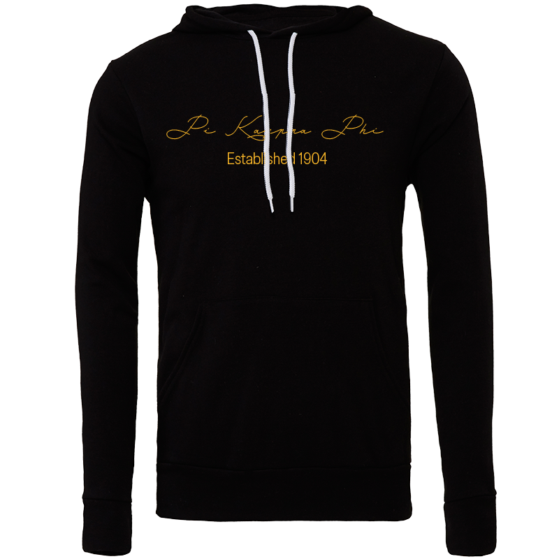 Pi Kappa Phi Embroidered Printed Name Hooded Sweatshirts