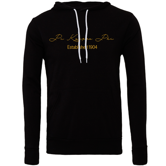 Pi Kappa Phi Embroidered Scripted Name Hooded Sweatshirts