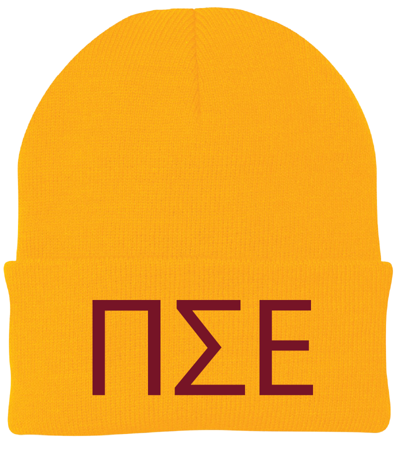 Pi Sigma Epsilon Lettered Beanies