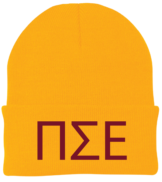 Pi Sigma Epsilon Lettered Beanies