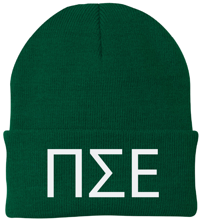 Pi Sigma Epsilon Lettered Beanies