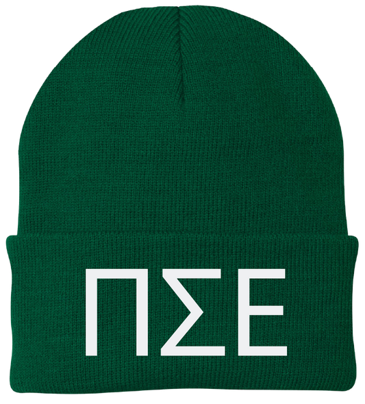 Pi Sigma Epsilon Lettered Beanies