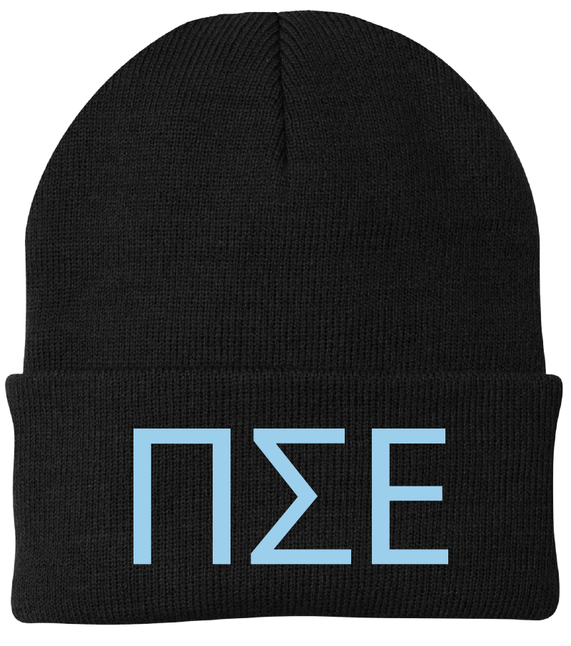 Pi Sigma Epsilon Lettered Beanies