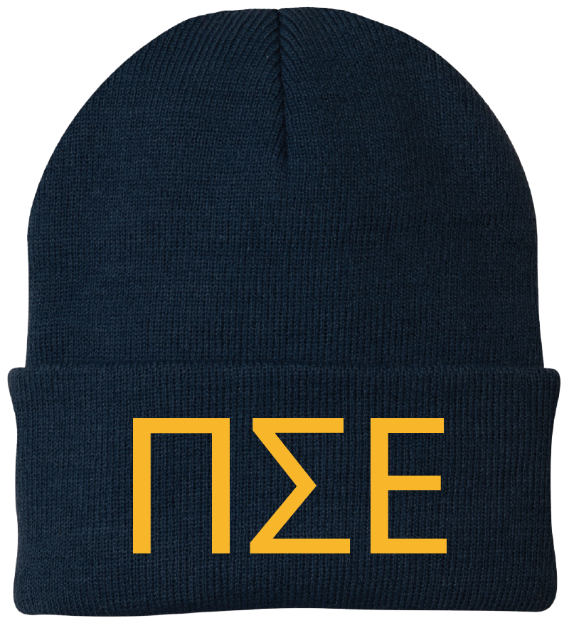 Pi Sigma Epsilon Lettered Beanies